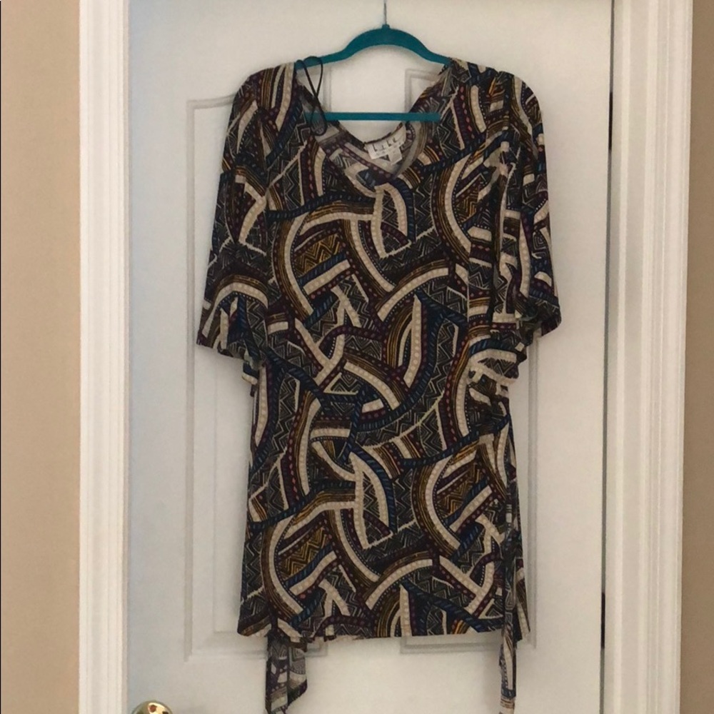 nicole miller wrap dress small
